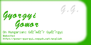 gyorgyi gomor business card